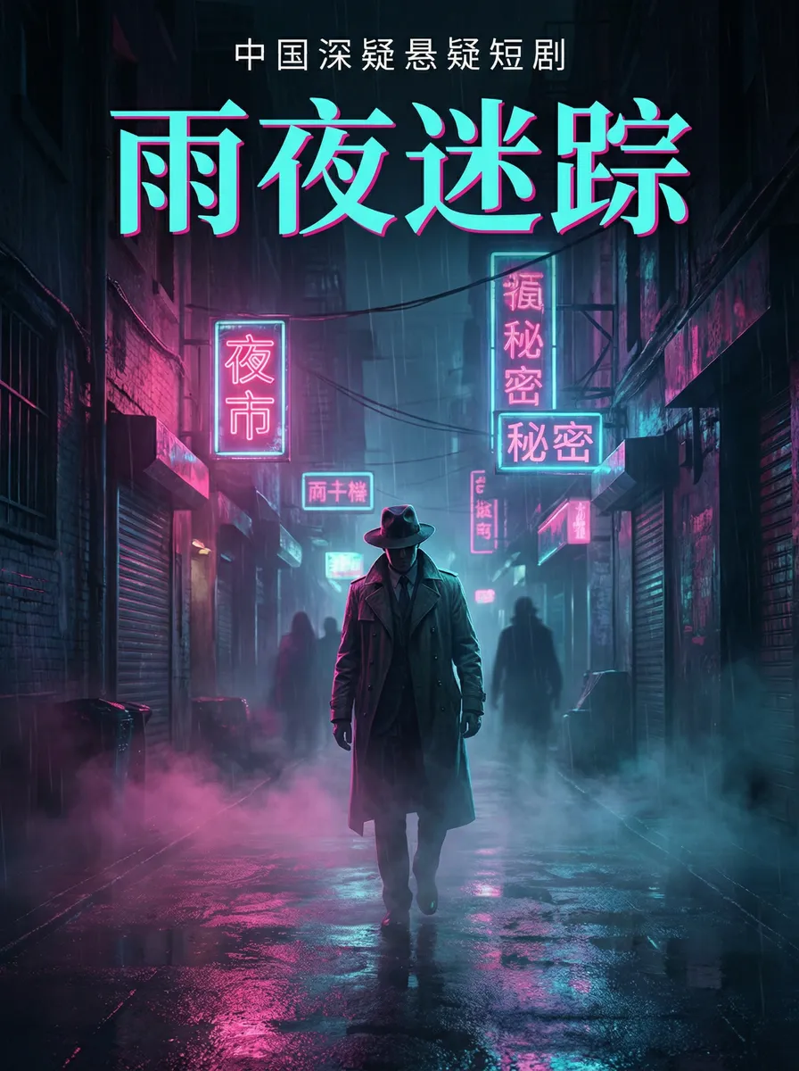 龙口门视频 悬疑追踪短剧 - 雨夜迷踪海报